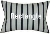 Sunbrella® Lido Indigo Indoor/Outdoor Striped Pillow