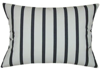 Sunbrella® Lido Indigo Indoor/Outdoor Striped Pillow