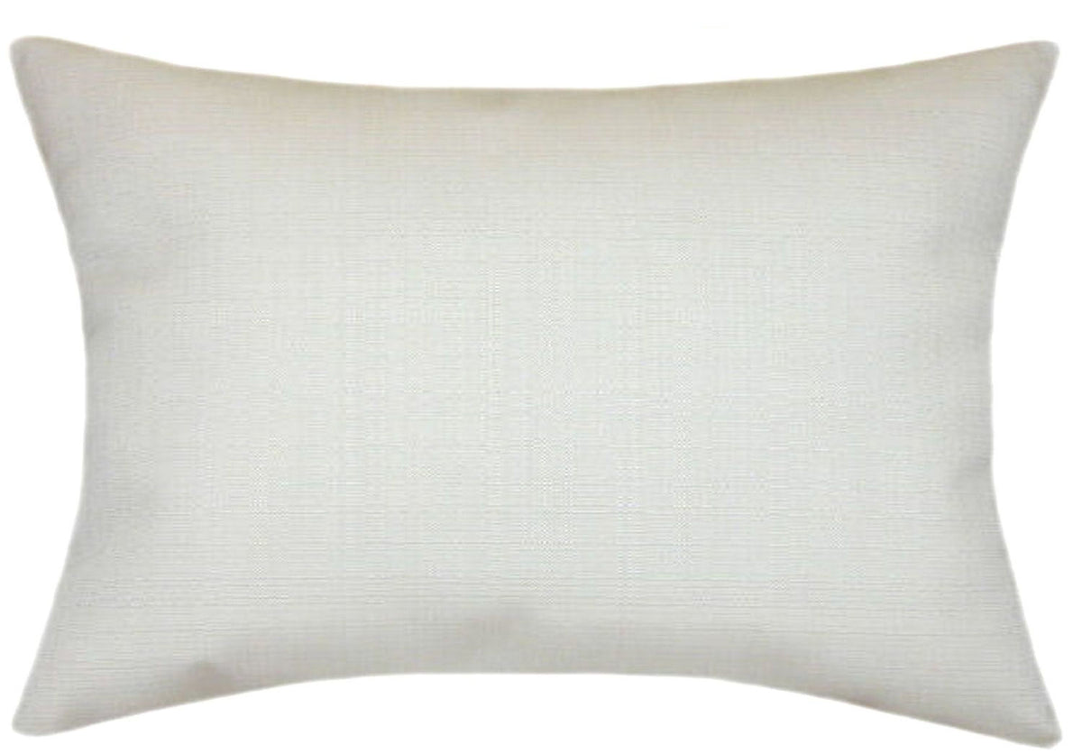 Sunbrella® Linen Natural Indoor/Outdoor Textured Solid Color Pillow