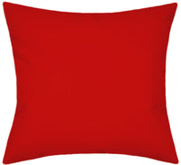 Sunbrella® Canvas Logo Red Indoor/Outdoor Solid Color Pillow
