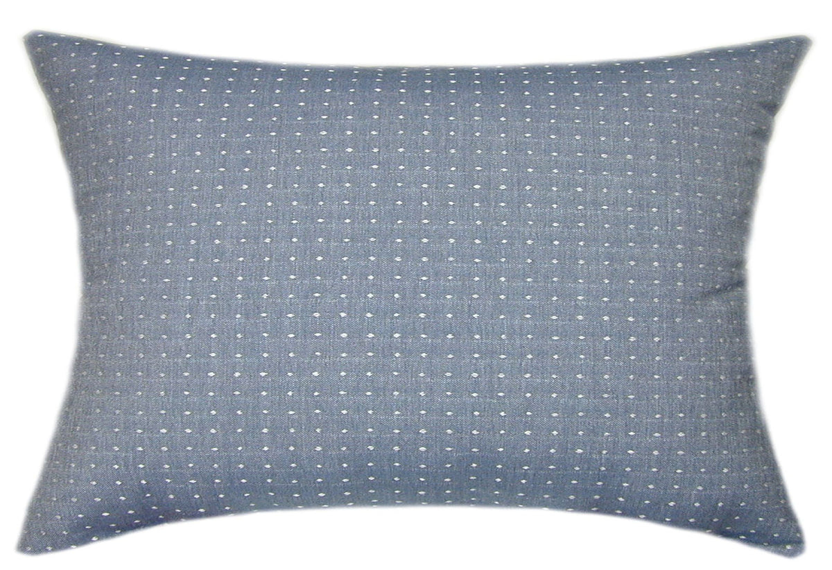 Sunbrella® Lure Denim Indoor/Outdoor Geometric Pillow