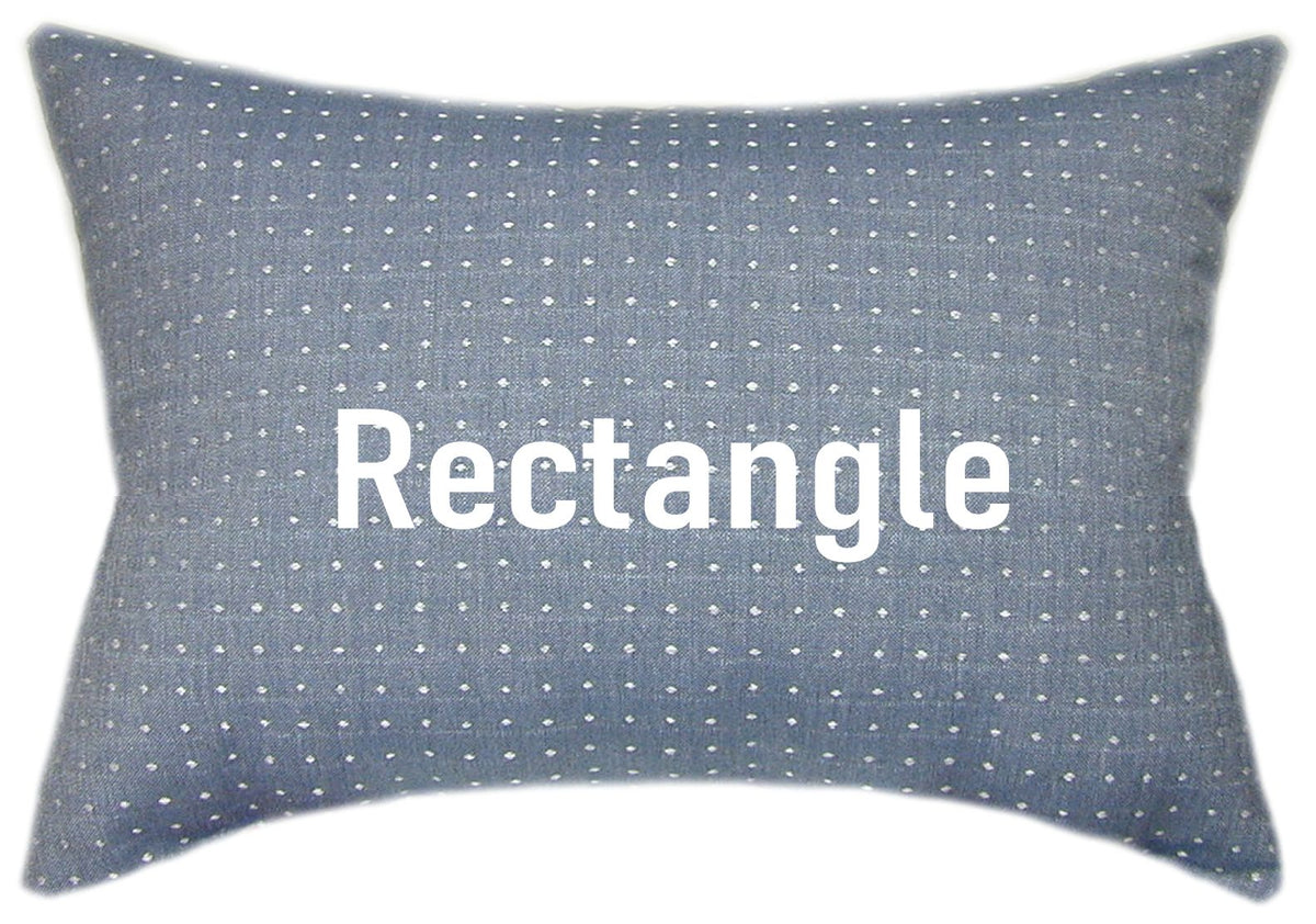Sunbrella® Lure Denim Indoor/Outdoor Geometric Pillow