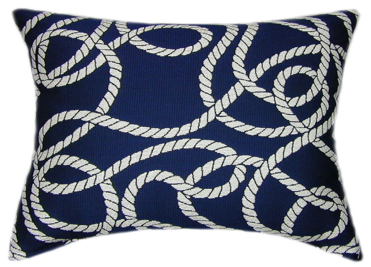 Sunbrella® Maritime Nautical Indoor/Outdoor Geometric Pillow