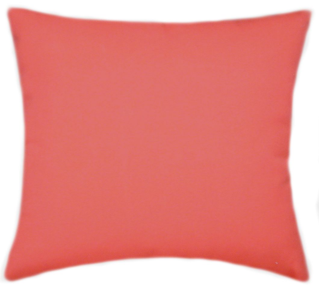 Sunbrella® Canvas Melon Indoor/Outdoor Solid Color Pillow