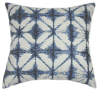 Sunbrella® Midori Indigo Indoor/Outdoor Geometric Pillow