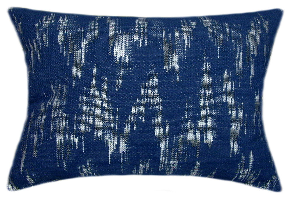 Sunbrella® Mountains Lagoon Indoor/Outdoor Geometric Pillow