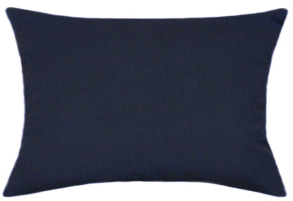 Sunbrella® Canvas Navy Blue Indoor/Outdoor Solid Color Pillow