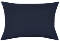 Sunbrella® Canvas Navy Blue Indoor/Outdoor Solid Color Pillow