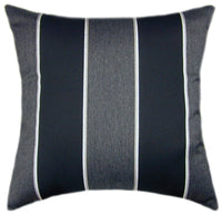 Sunbrella® Peyton Granite II Indoor/Outdoor Striped Pillow