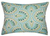 Sunbrella® Plume Peacock Indoor/Outdoor Floral Pillow