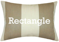 Sunbrella® Regency Sand Indoor/Outdoor Striped Pillow