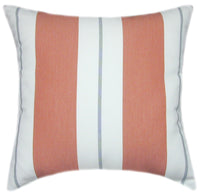 Sunbrella® Relate Persimmon Indoor/Outdoor Striped Pillow