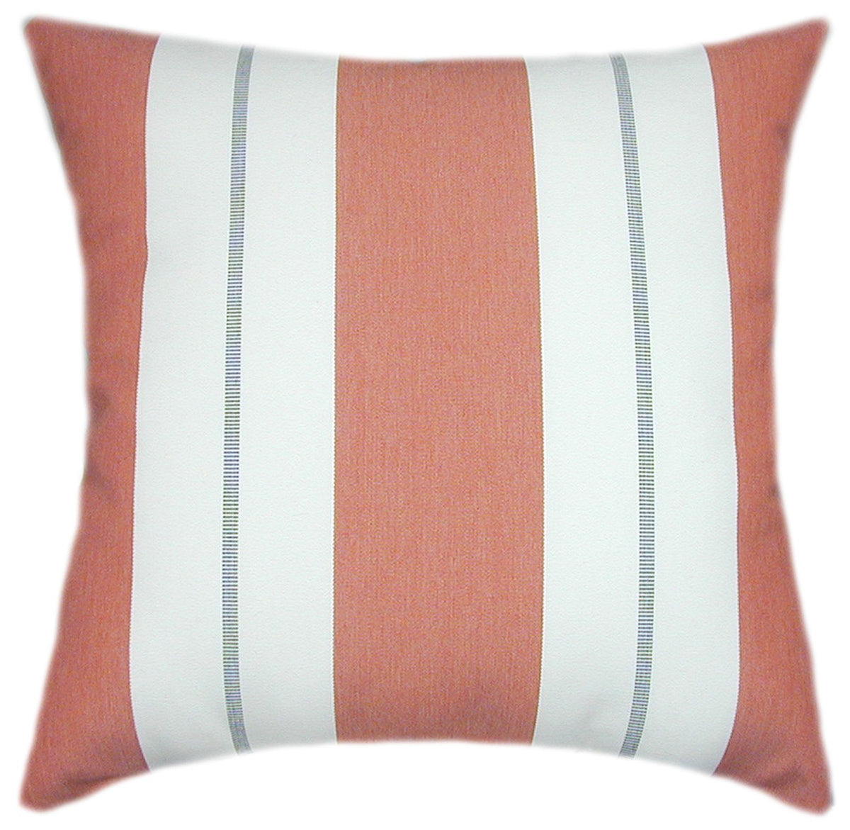 Sunbrella® Relate Persimmon II Indoor/Outdoor Striped Pillow