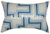 Sunbrella® Resonate Atlantis Indoor/Outdoor Geometric Pillow