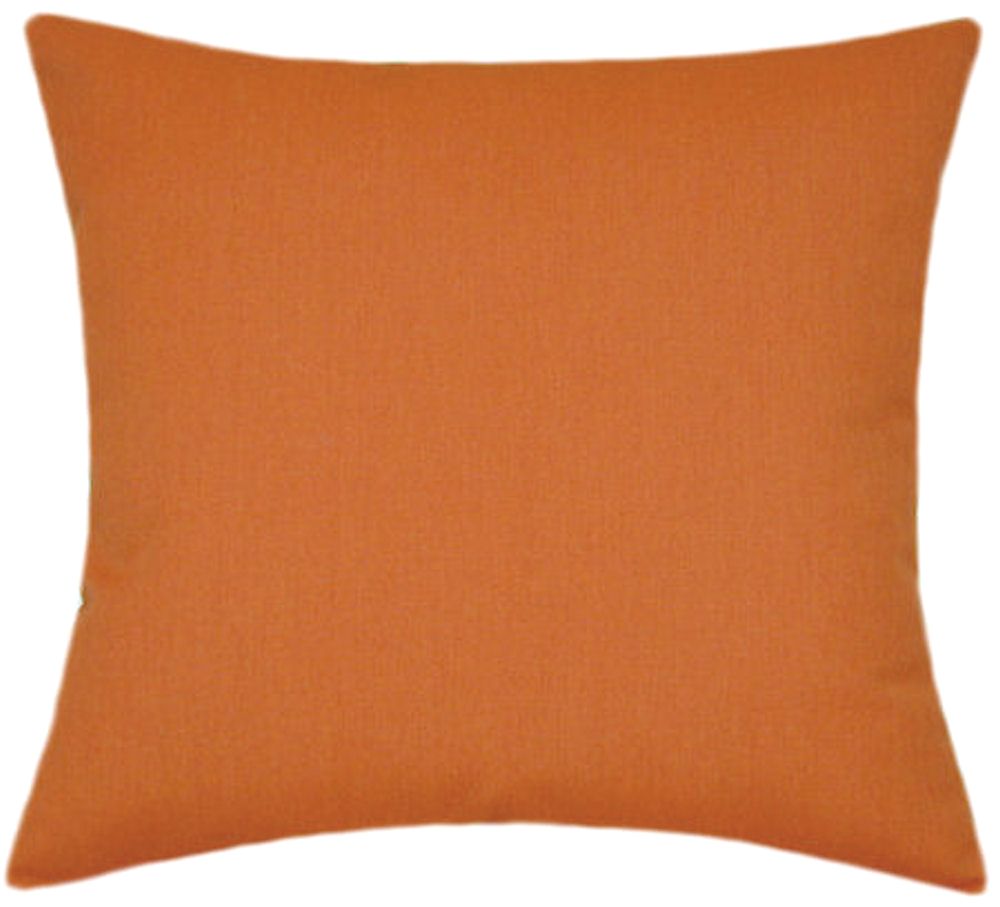 Sunbrella® Canvas Rust Indoor/Outdoor Solid Color Pillow