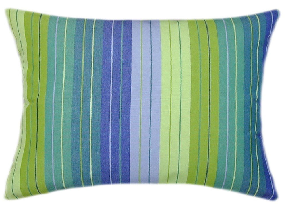 Sunbrella® Seville Seaside Indoor/Outdoor Striped Pillow