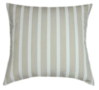 Sunbrella® Shore Linen Indoor/Outdoor Striped Pillow
