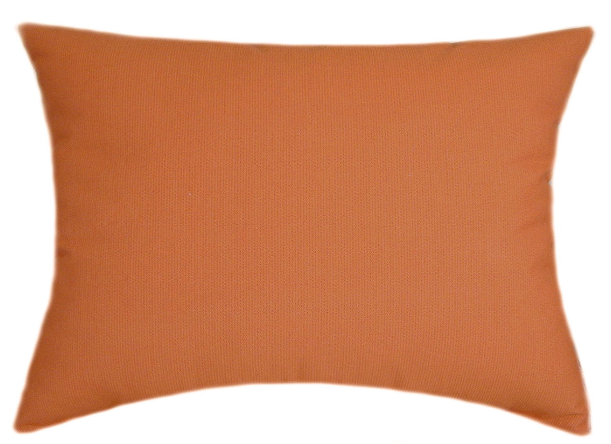 Sunbrella® Spectrum Cayenne Indoor/Outdoor Textured Solid Color Pillow