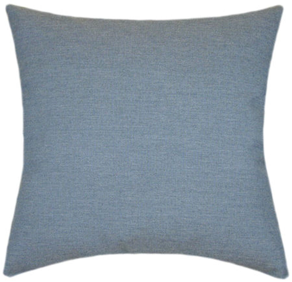 Sunbrella® Spectrum Denim Indoor/Outdoor Textured Solid Color Pillow