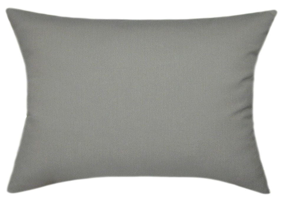 Sunbrella® Spectrum Graphite Indoor/Outdoor Textured Solid Color Pillow