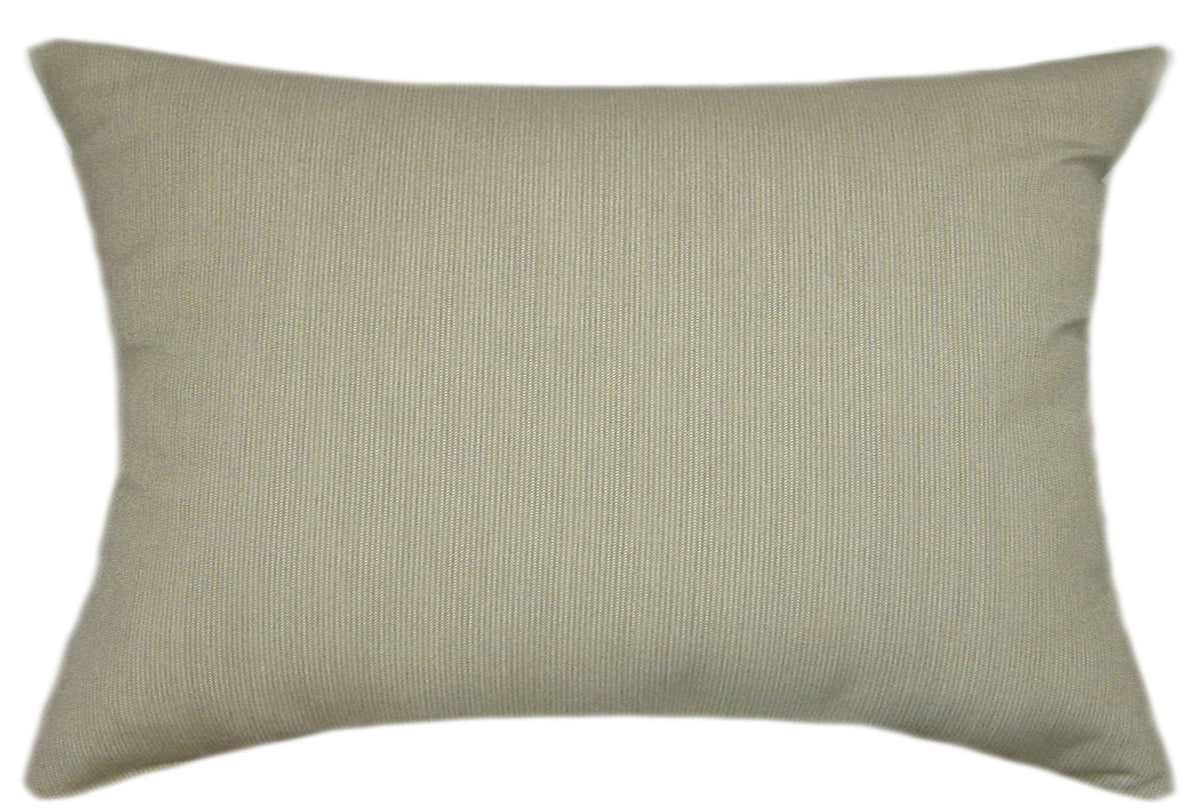 Sunbrella® Spectrum Mushroom Indoor/Outdoor Textured Solid Color Pillow