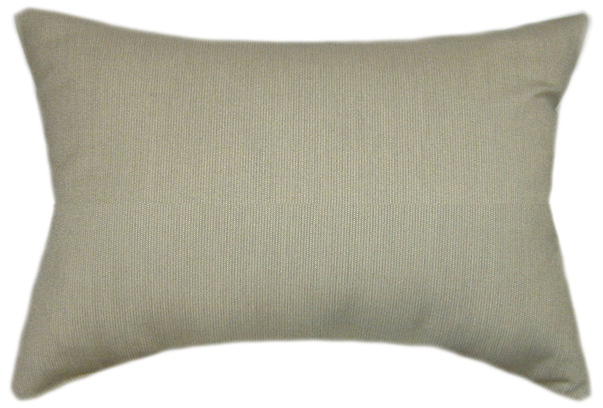 Sunbrella® Spectrum Mushroom Indoor/Outdoor Textured Solid Color Pillow