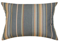 Sunbrella® Stanton Greystone Indoor/Outdoor Striped Pillow