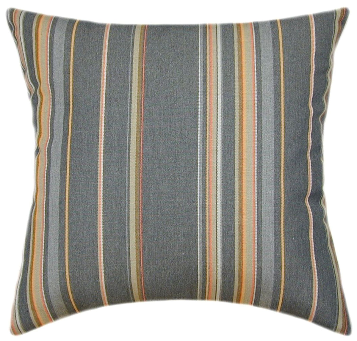 Sunbrella® Stanton Greystone Indoor/Outdoor Striped Pillow