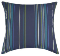 Sunbrella® Stanton Lagoon Indoor/Outdoor Striped Pillow