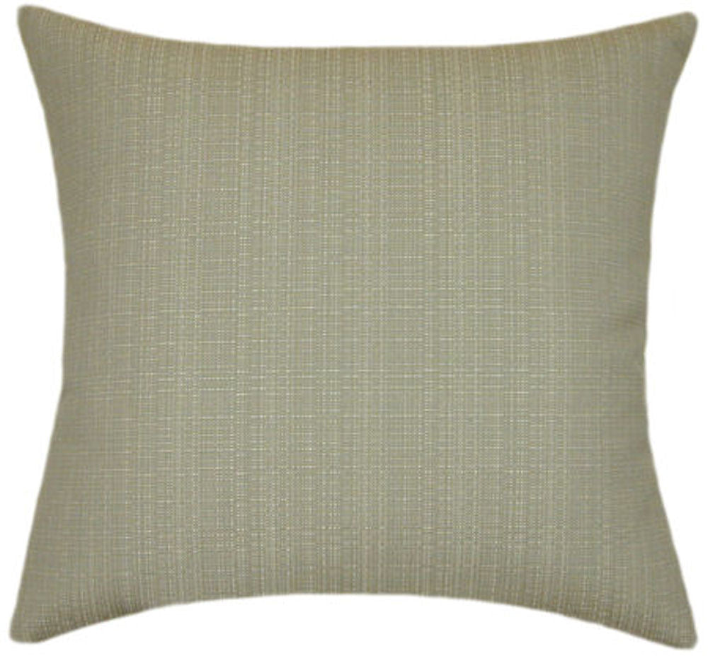 Sunbrella® Linen Taupe Indoor/Outdoor Textured Solid Color Pillow