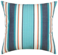 Sunbrella® Token Surfside Indoor/Outdoor Striped Pillow