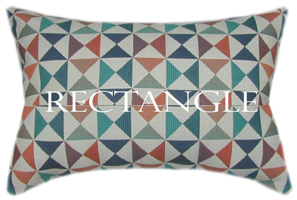 Sunbrella® Array Caribbean Indoor/Outdoor Geometric Pillow