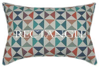 Sunbrella® Array Caribbean Indoor/Outdoor Geometric Pillow