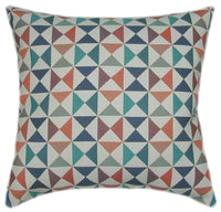 Sunbrella® Array Caribbean Indoor/Outdoor Geometric Pillow