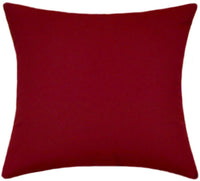 Sunbrella® Canvas Burgundy Indoor/Outdoor Solid Color Pillow