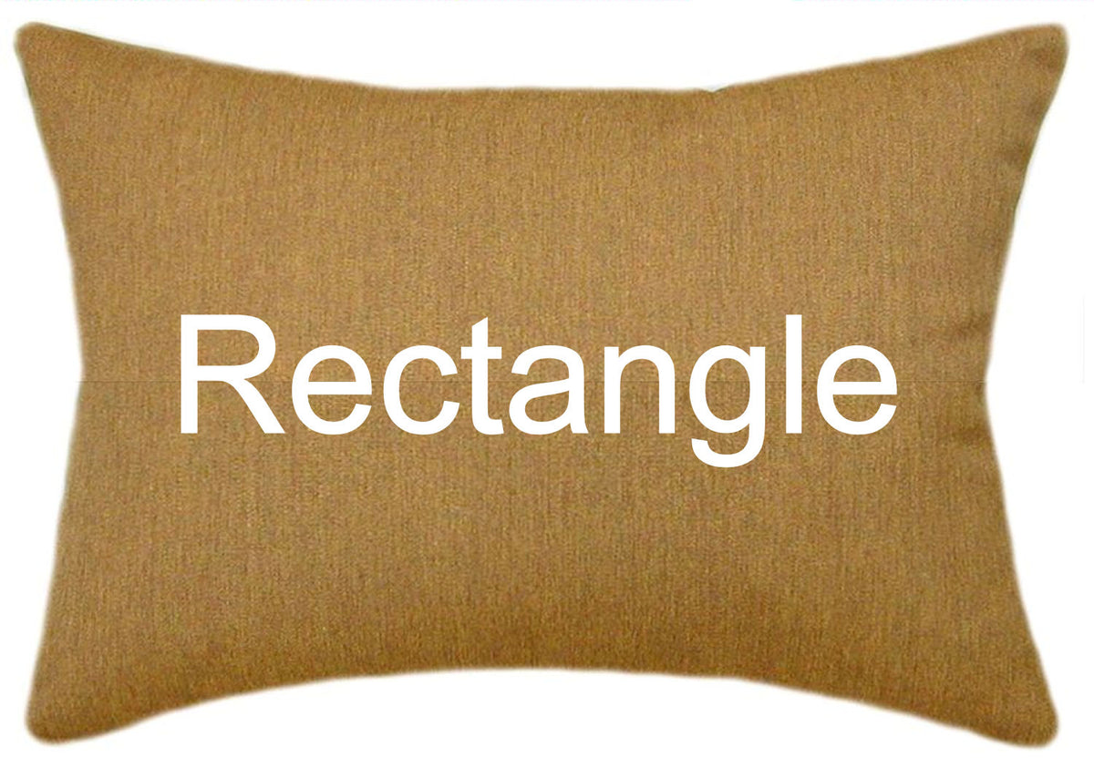 Sunbrella® Canvas Teak Indoor/Outdoor Solid Color Pillow