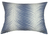 Sunbrella® Clock Out Indigo Indoor/Outdoor Floral Pillow