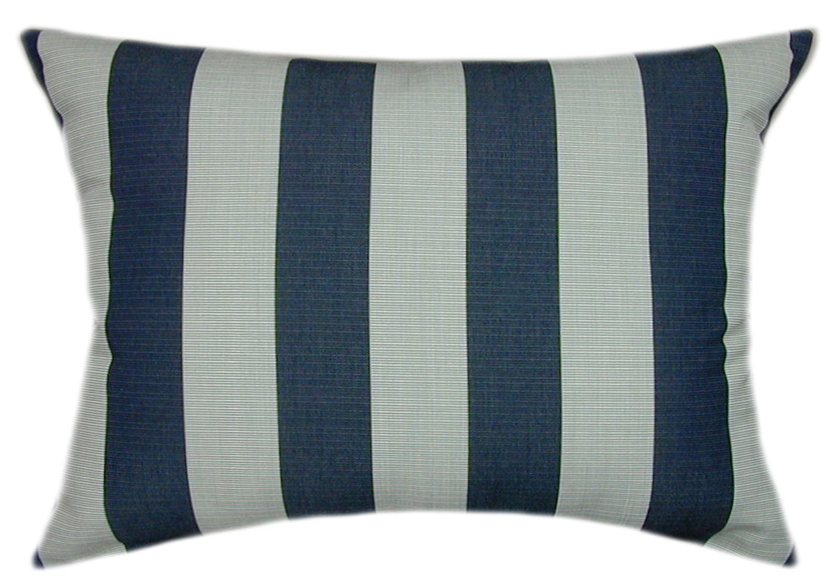 Sunbrella® Expressive Mist Indoor/Outdoor Striped Pillow