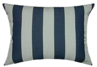 Sunbrella® Expressive Mist Indoor/Outdoor Striped Pillow