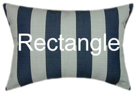 Sunbrella® Expressive Mist Indoor/Outdoor Striped Pillow