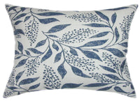 Sunbrella® Exquisite II Indigo Indoor/Outdoor Floral Pillow