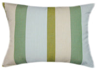 Sunbrella® Gateway Aloe Indoor/Outdoor Striped Pillow