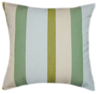 Sunbrella® Gateway Aloe Indoor/Outdoor Striped Pillow