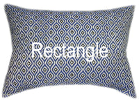 Sunbrella® Komo Coua Indoor/Outdoor Blue/Black Geometric Pillow