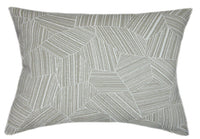 Sunbrella® Leaf Structure Slate Indoor/Outdoor Geometric Pillow