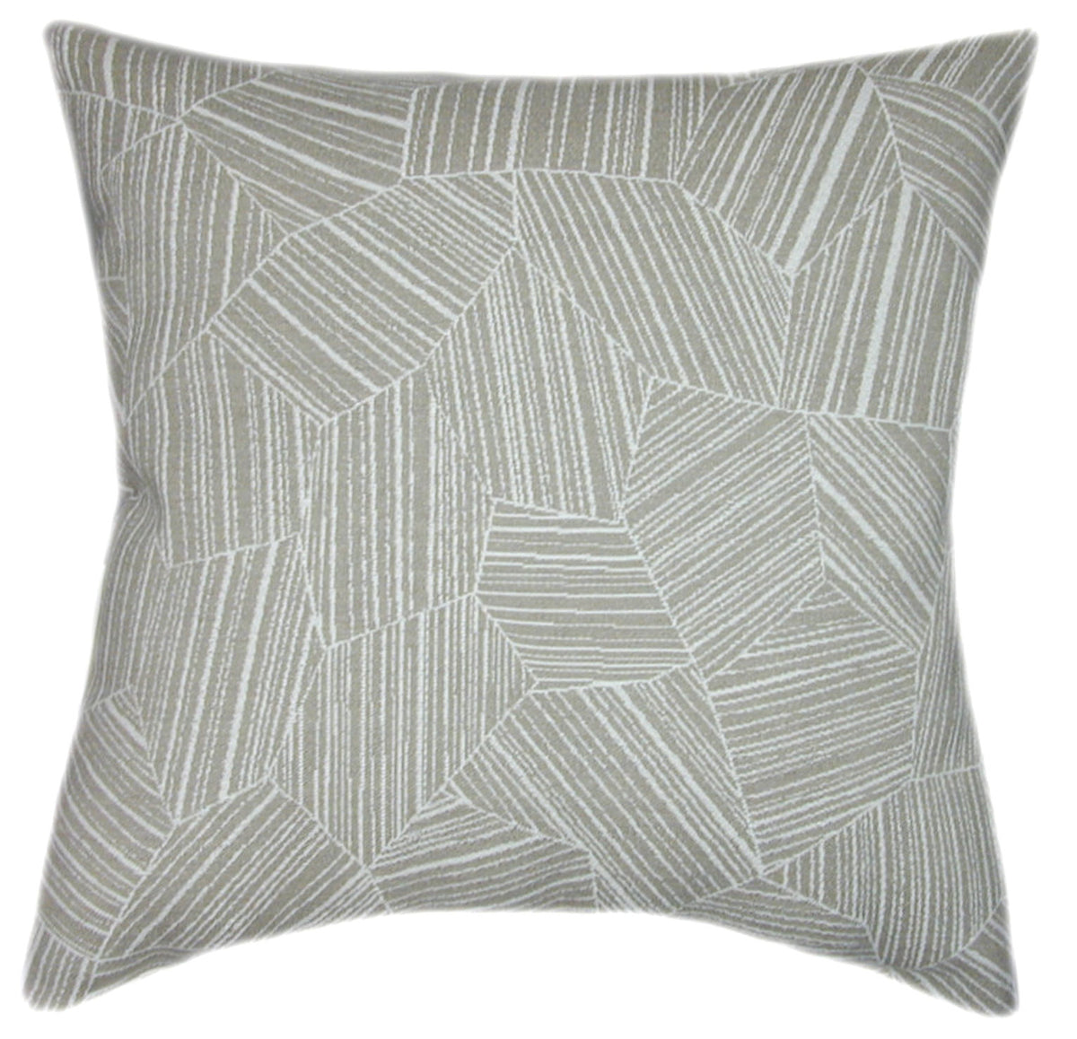 Sunbrella® Leaf Structure Slate Indoor/Outdoor Geometric Pillow