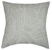 Sunbrella® Leaf Structure Slate Indoor/Outdoor Geometric Pillow