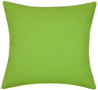 Sunbrella® Canvas Macaw Green Indoor/Outdoor Solid Color Pillow
