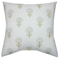 Sunbrella® Mira Sea Salt Indoor/Outdoor Floral Pillow