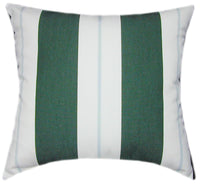 Sunbrella® Relate Ivy Green Indoor/Outdoor Striped Pillow